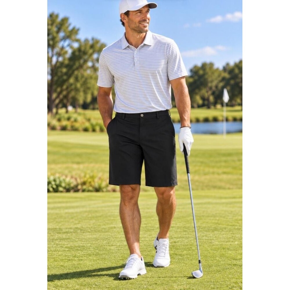 Adidas Ultimate365 10" Golf Shorts Mens 40 Black Athletic Stretch Performance